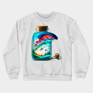 Skydive Over the Forest Crewneck Sweatshirt